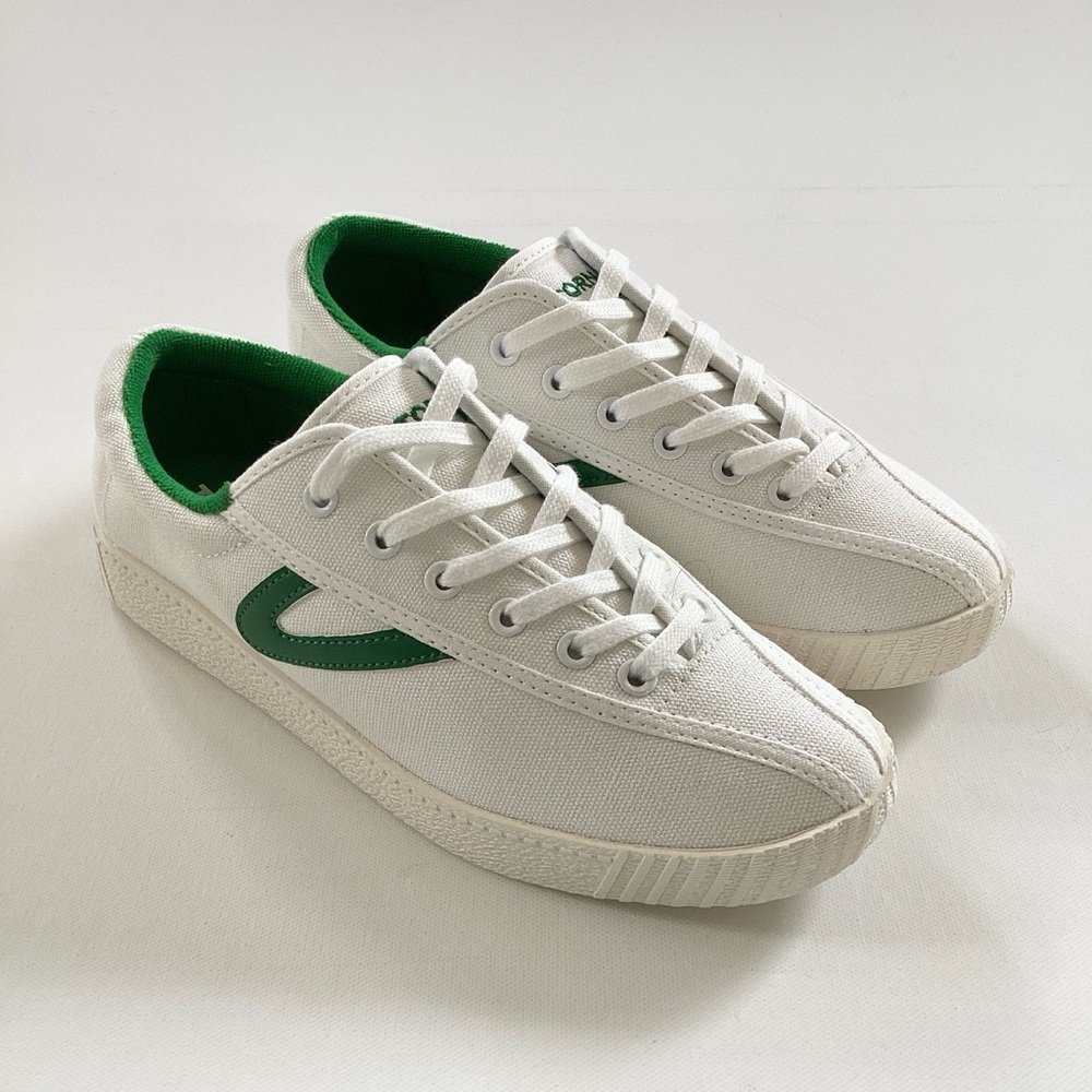 NWT Tretorn Nylite Plus White and Green Sneakers